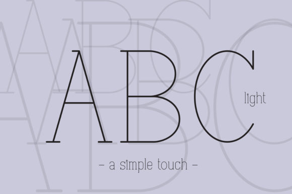 ABC Light: The Clean Serif Font for Professional Brand Identity