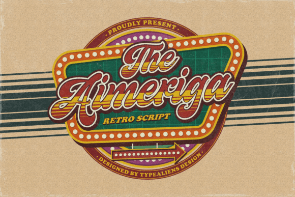 Aimeriga: The Vintage Script Font for Retro Branding