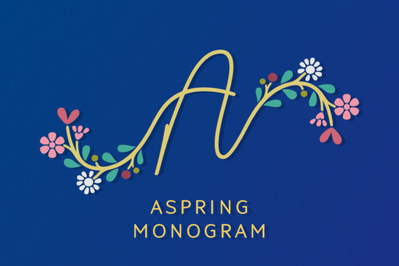 Aspring Monogram Typeface Review for Brand Identity