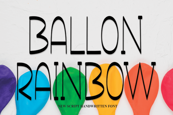 Ballon Rainbow: The Sweet Handwritten Font for Engaging Social Media Graphics