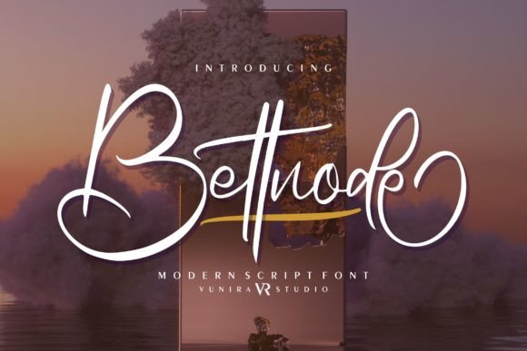 Bettnode: A Modern Script Font for Elegant Crafts and Branding