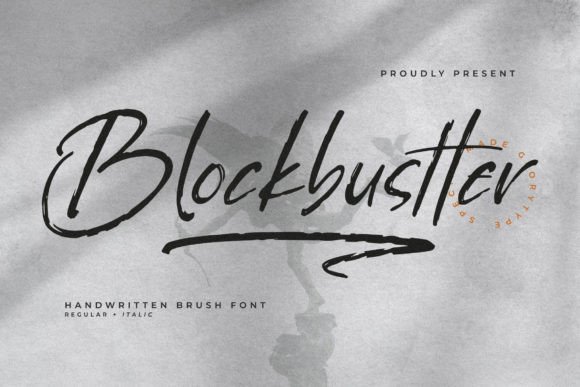Blockbustter: The Handwritten Brush Font for Bold Digital Branding