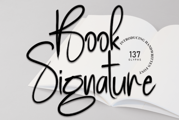 Book Signature: The Elegant Script Handwritten Font for Crafters