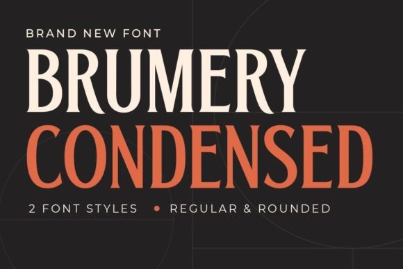 Brumery: A Sleek Condensed Serif for Your Craft Projects