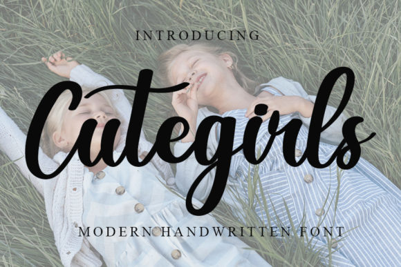 Cute Girls: A Sweet Script Handwritten Font for Modern Branding