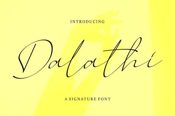 Dalathi: A Signature Script Font for Elegant Branding