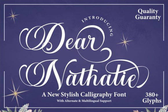 Dear Nathalie: The Modern Script Font for Professional Branding