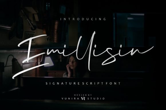 Emillisin: A Modern Script Handwritten Font for Editorial Design