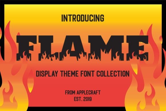 Flame: A Dynamic Decorative Typeface for Modern Editorial Design