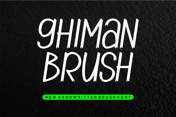 Ghiman Brush: A Playful Handwritten Font for Engaging Campaigns