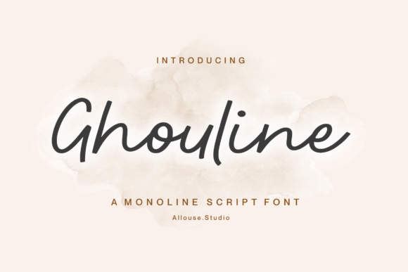 Ghouline: The Delicate Script Font for Elegant Campaign Branding