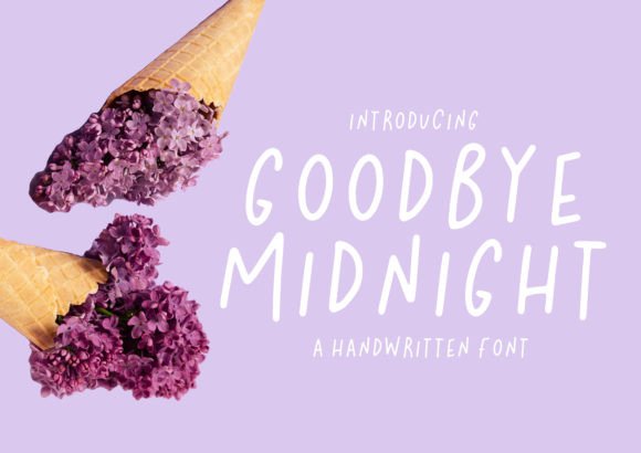 Goodbye Midnight: A Playful Handwritten Font for Editorial Design
