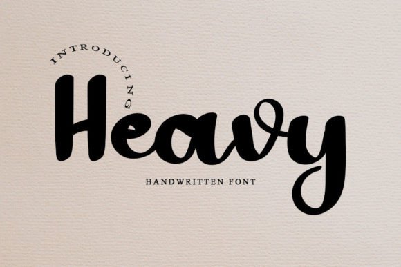 Heavy: The Magical Handwritten Font for Creative Brands