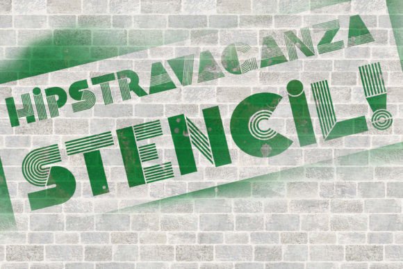 Hipstravaganza Stencil: The Retro Typeface for Bold Craft Projects