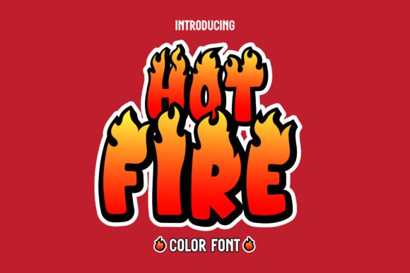 Hot Fire: A Dynamic Color Typeface for Bold Editorial Design