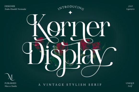 Korner: A Vintage Serif Font for Handmade Branding