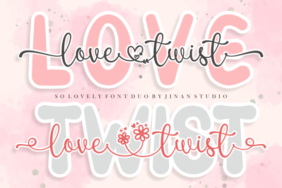 Love Twist Duo Typeface: Elevating Editorial Design with Script and Sans Serif