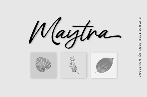 Maytra: A Modern Script Font for Elegant Branding and Design