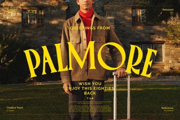 Palmore: The Vintage Retro Condensed Display Typeface for Bold Campaigns