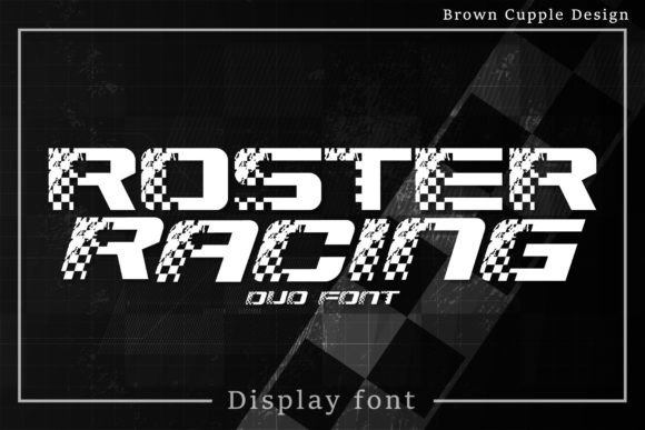 Roster Racing Typeface: A Web Designer’s Take on Race-Styled Decorative Fonts