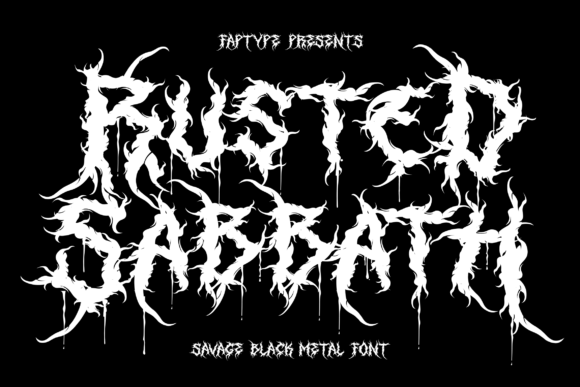 Rusted Sabbath: The Savage Blackletter Typeface for High-Impact Branding