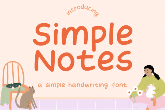Simple Notes: A Handwritten Font for Editorial Design