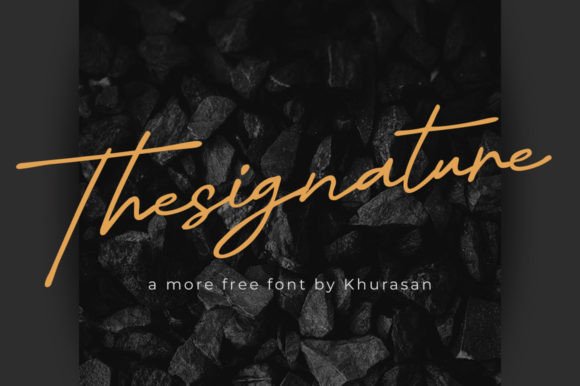 Thesignature: A Modern Script Font for Digital Branding