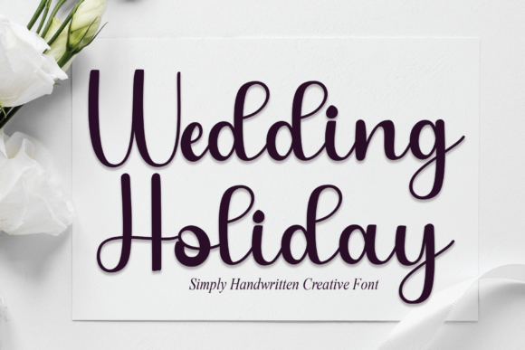 Wedding Holiday: A Delicate Script Handwritten Font for Editorial Branding