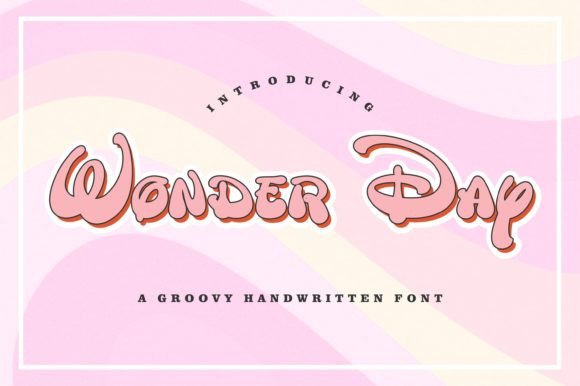 Wonder Day Typeface: A Retro Handwritten Font for Creative Branding